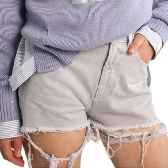 Golden Goose denim Journey Collection shorts worn-out-effect hem - Picture 1 of 12